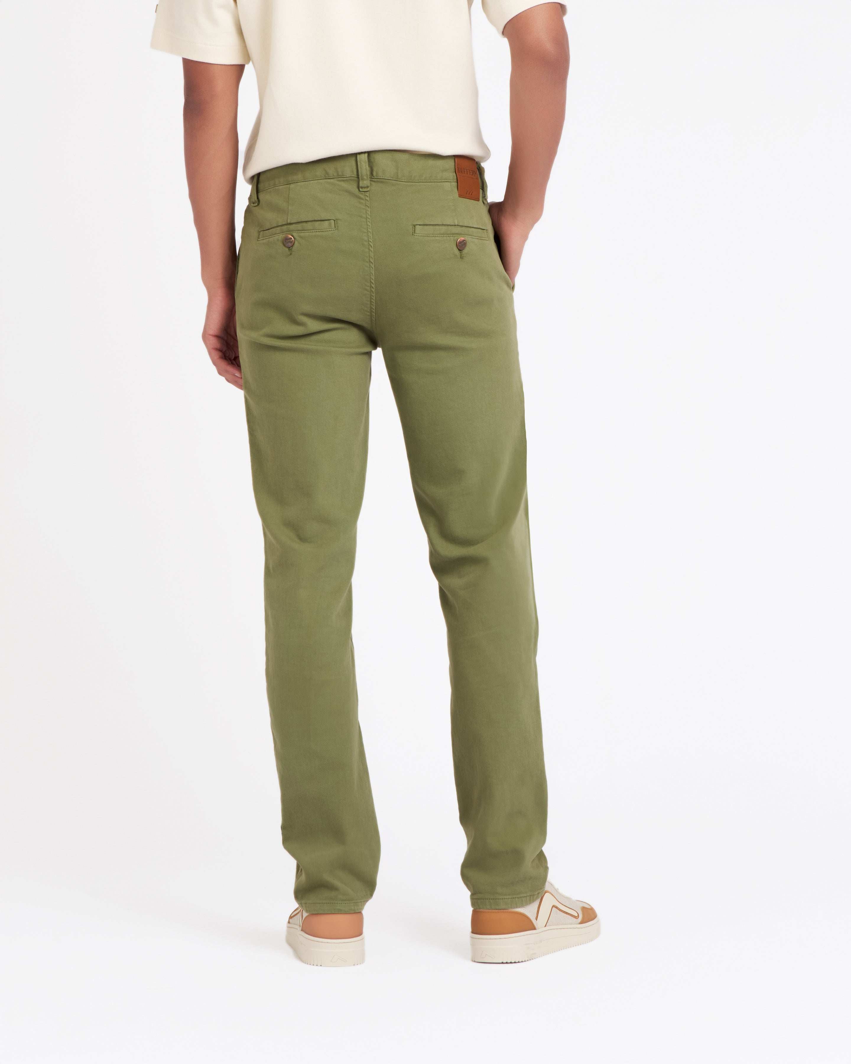atelier-tuffery-ernest-chino-homme-droit-ajust-vert-kaki image 4