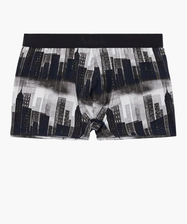 aubade-homme-boxer-buildings-coton-modal image 1