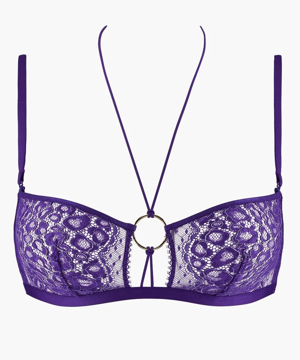aubade-illusion-fauve-bralette-sans-armatures-ultraviolet image 1