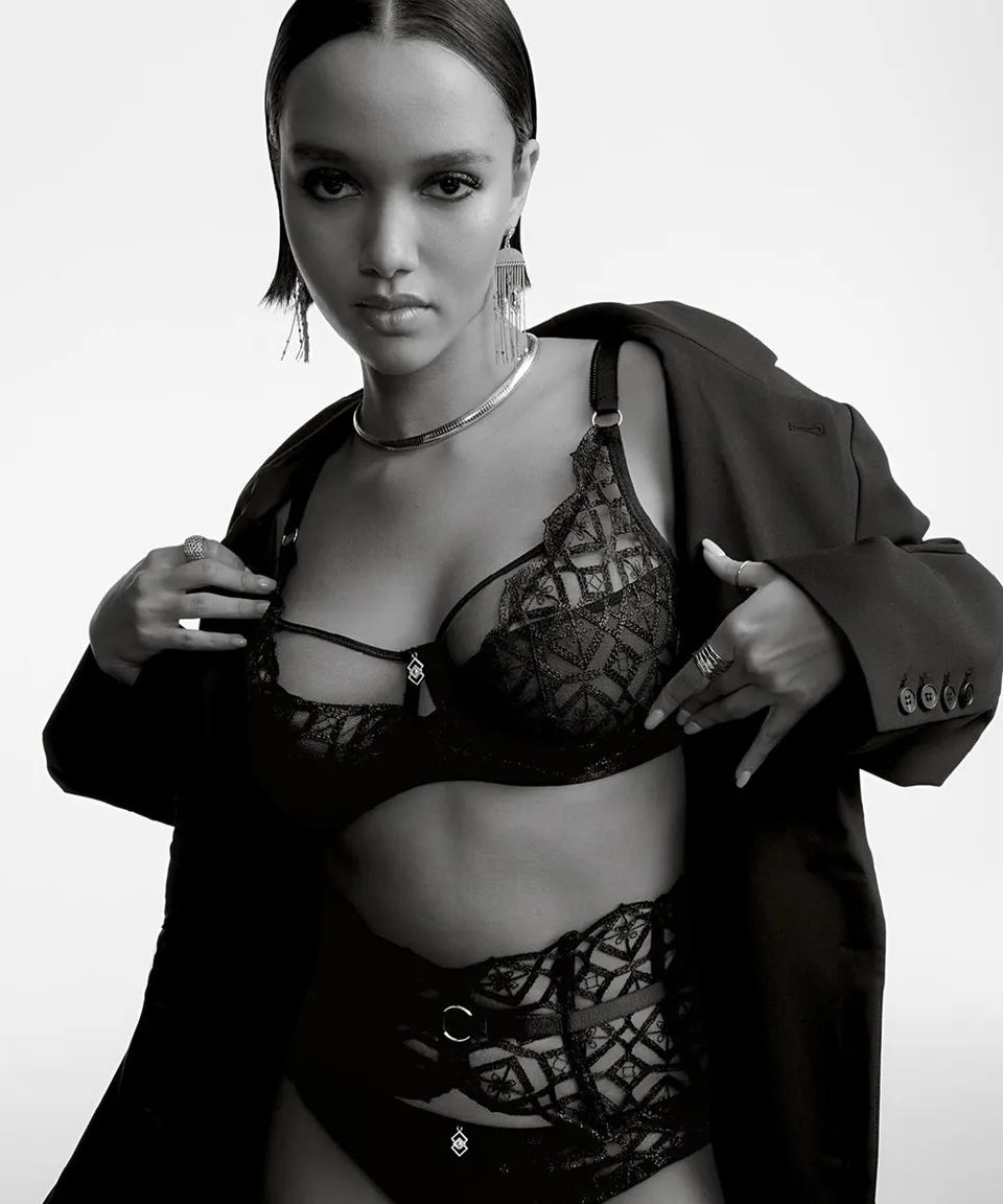 aubade-sense-of-illusion-soutien-gorge-corbeille-black image 1