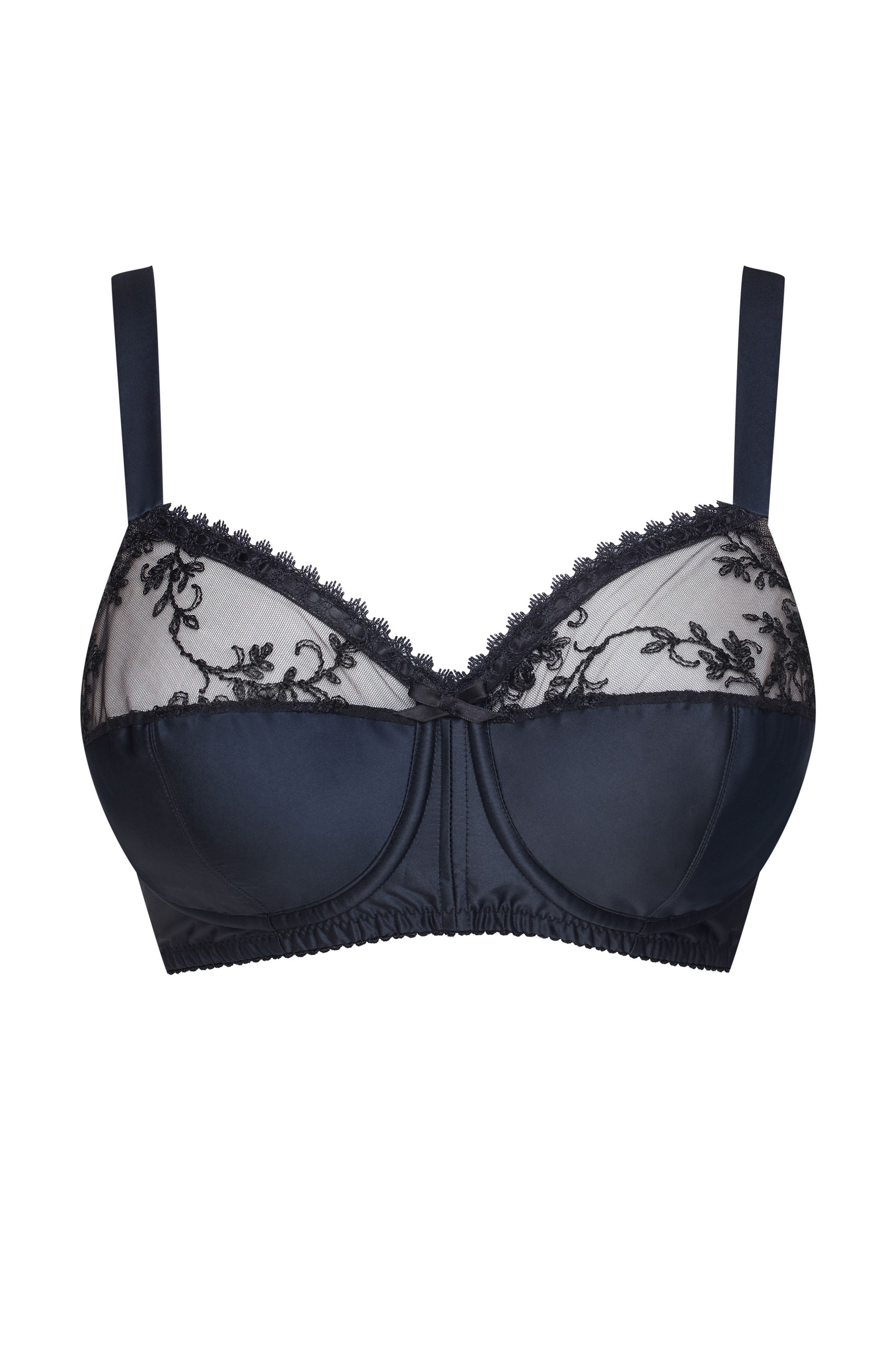 cadolle-baliette-soutien-gorge-poitrine-g-n-reuse-satin-noir-armatures image 1