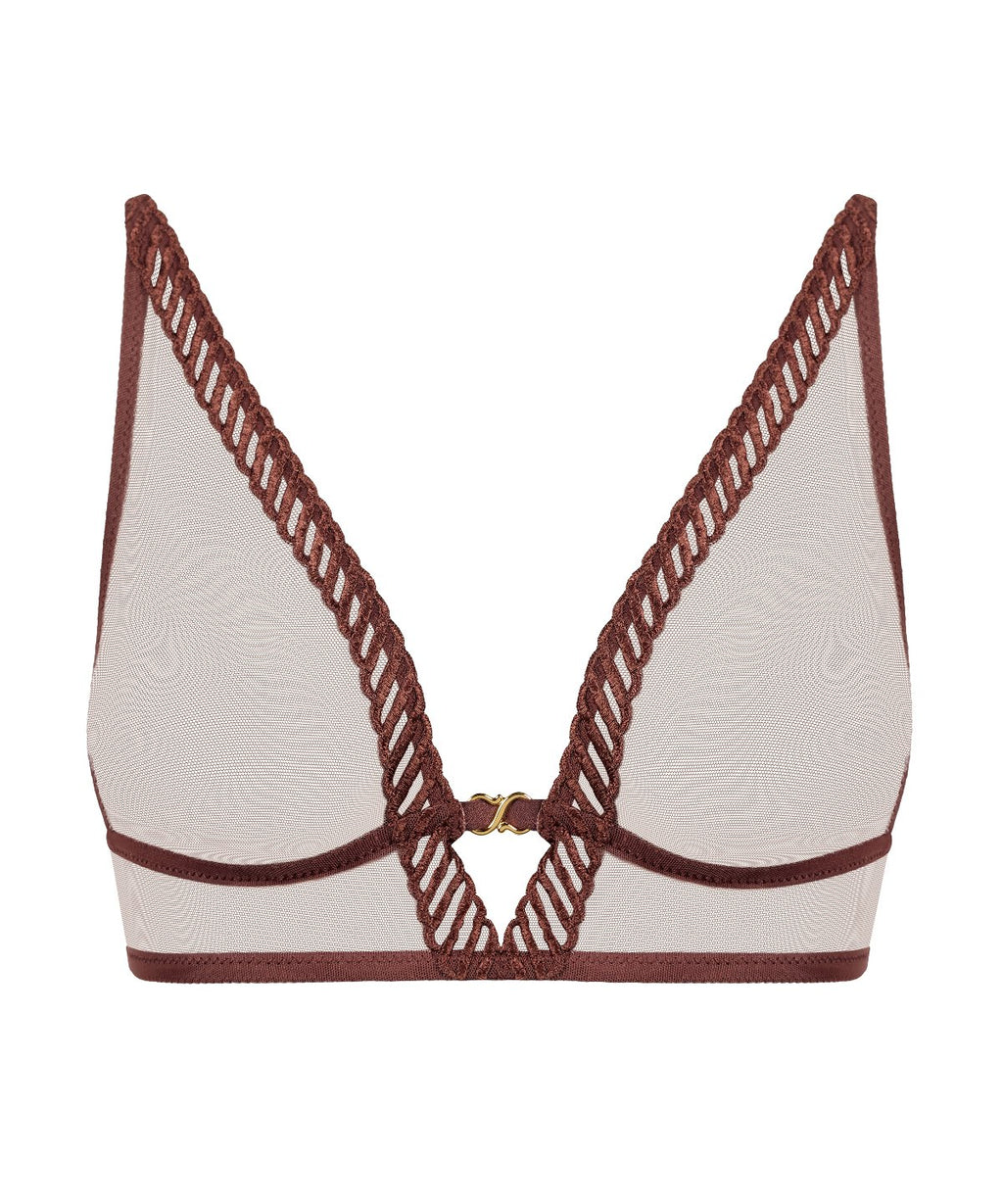 aubade-sheer-emotion-soutien-gorge-triangle-sans-armatures-sepia image 1
