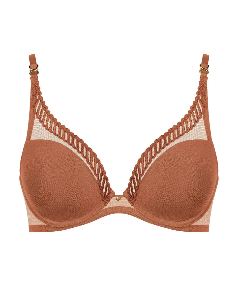 aubade-sheer-emotion-soutien-gorge-triangle-armatures-honey image 1