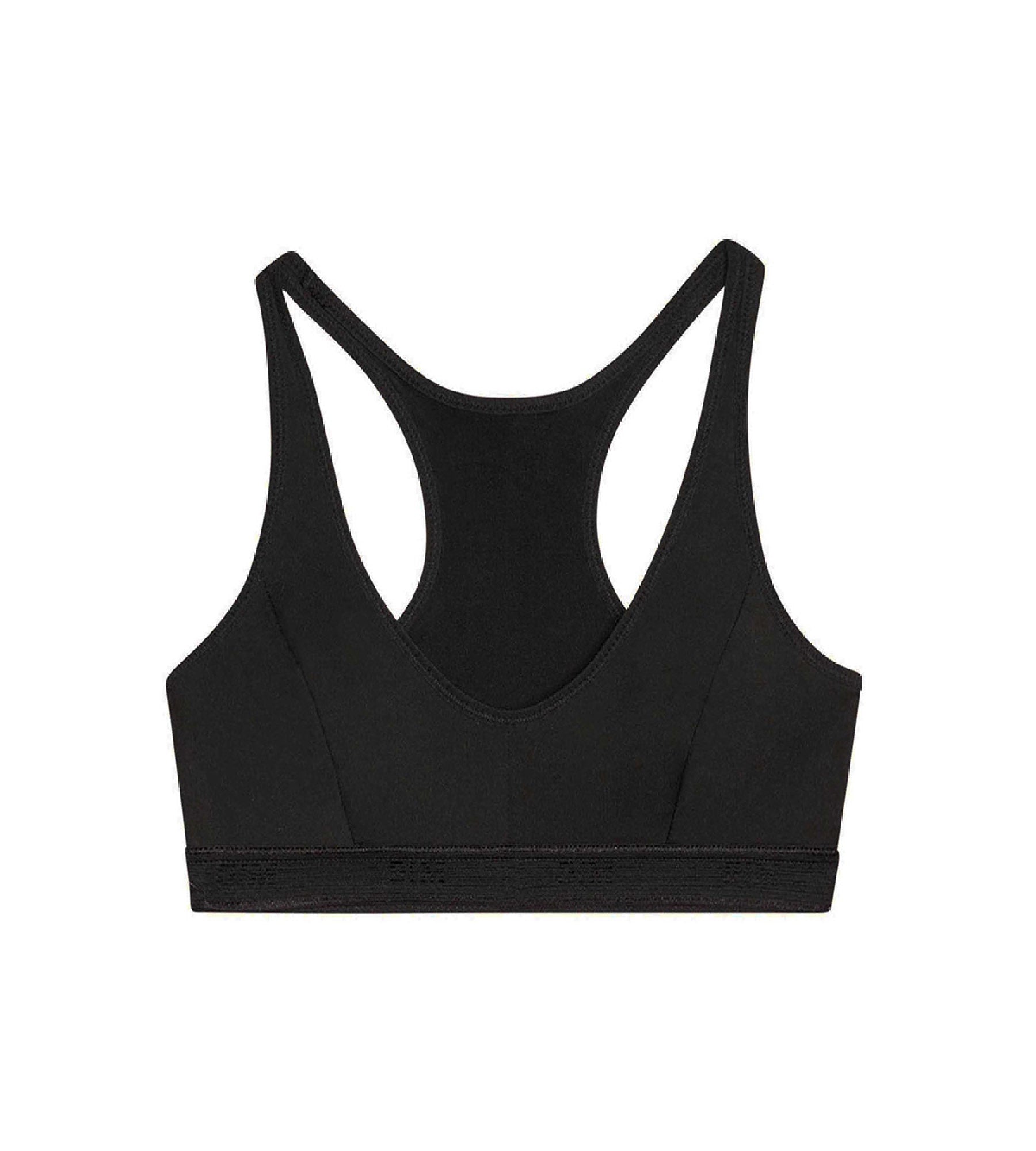 dim-pocket-micro-girl-brassi-re-de-sport-noire-en-microfibre image 1