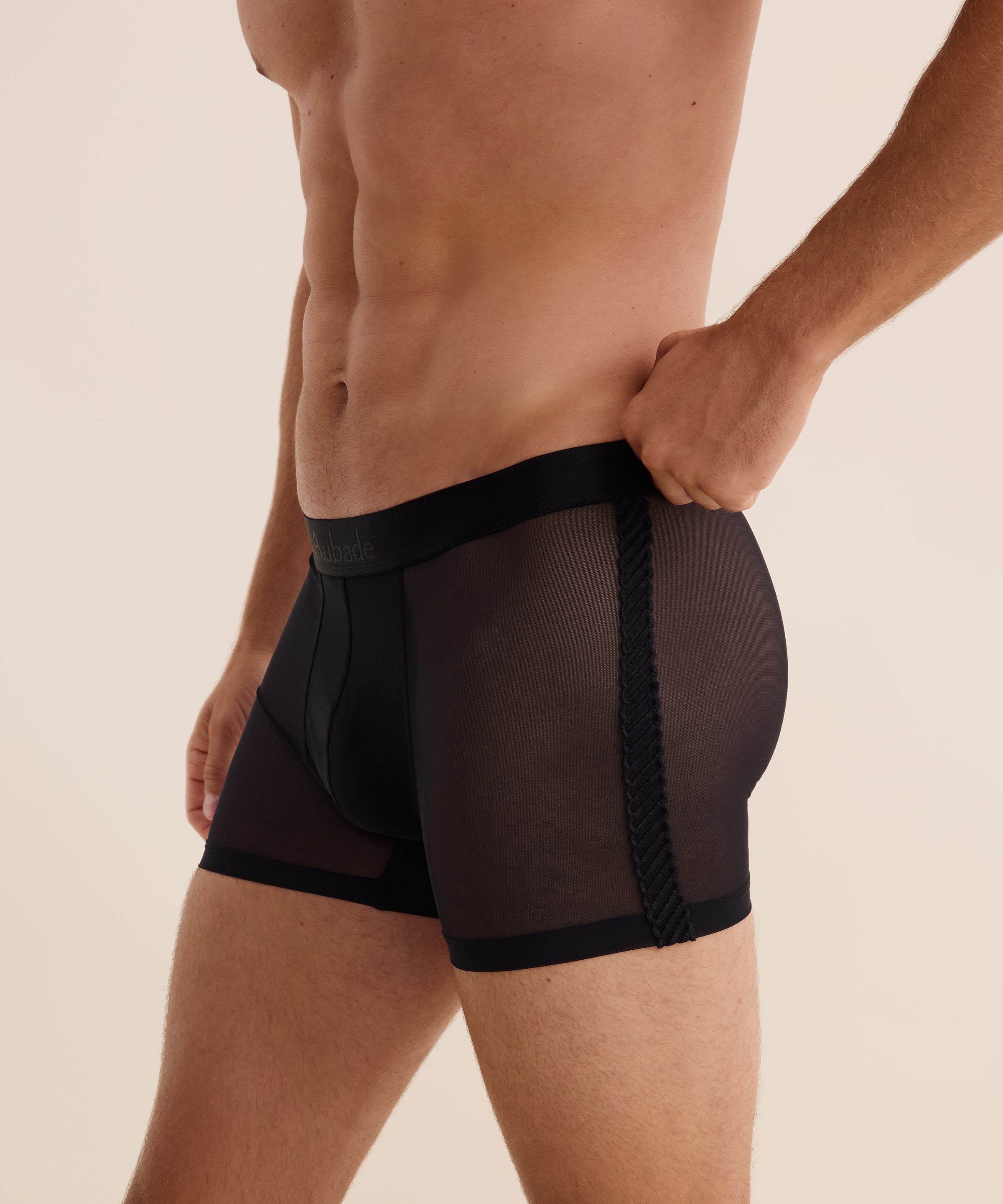 aubade-homme-boxer-sheer-noir image 3