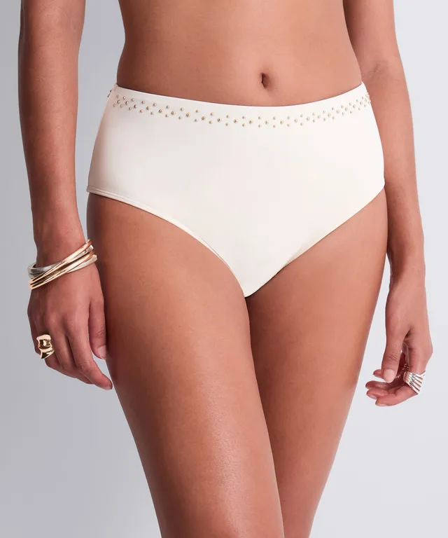 aubade-summer-stars-high-waist-brief-sea-pearl image 1