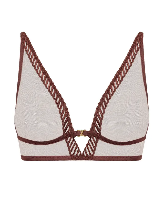 aubade-sheer-emotion-soutien-gorge-triangle-sans-armatures-sepia image 1