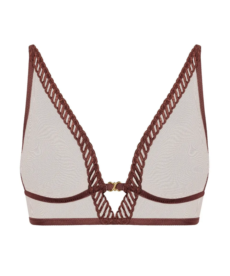 aubade-sheer-emotion-soutien-gorge-triangle-sans-armatures-sepia image 1