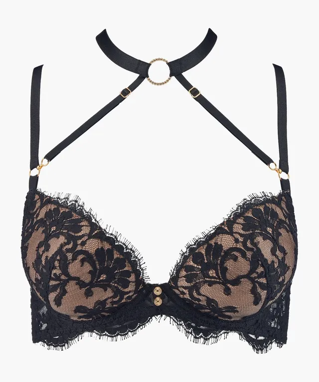 aubade-under-your-spell-soutien-gorge-push-up-plunge-ultra-black image 1