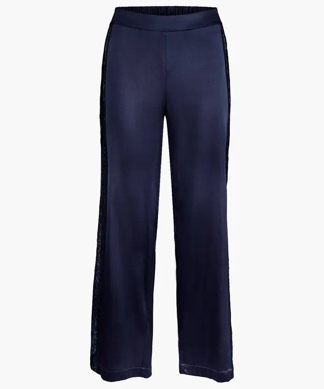 aubade-midnight-whisper-pantalon-soie-evening-blue image 1