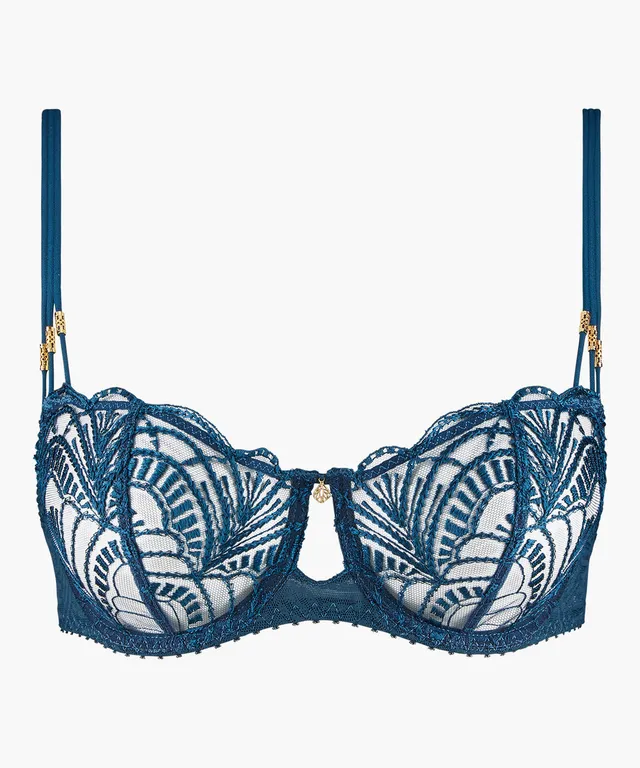 aubade-vibes-half-cup-dark-cyan-soutien-gorge-corbeille-brod image 1