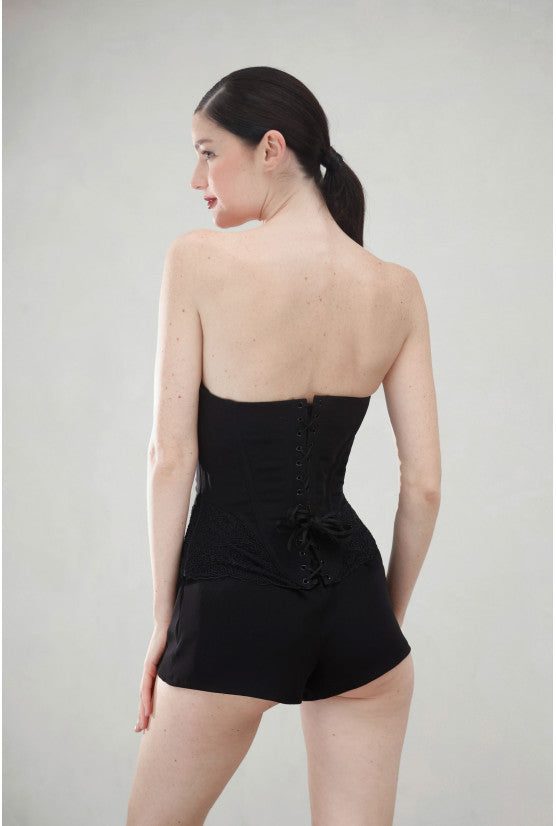 cadolle-scarlet-corset-noir-broderie-la-age-dos image 4