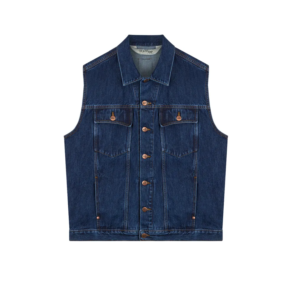 atelier-tuffery-blouson-sans-manches-homme-en-jean-brut-les-ann-es-tuff-s image 1