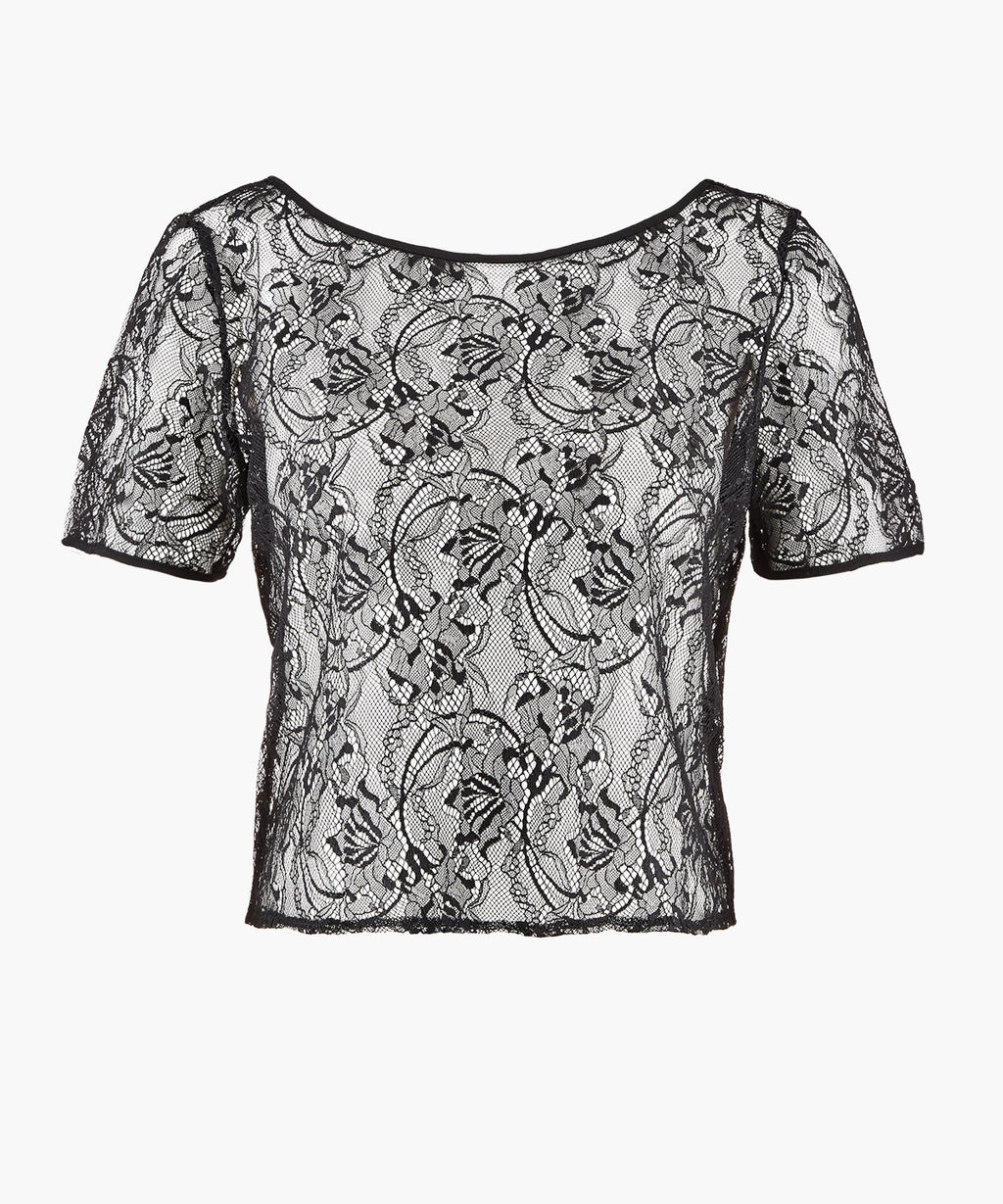 aubade-lazy-days-top-manches-courtes-noir image 1
