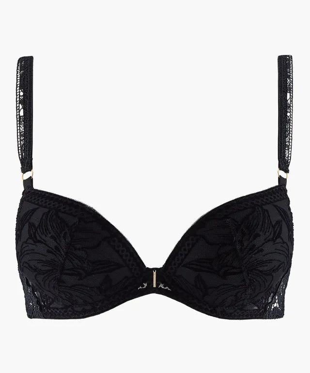 aubade-c-ur-corps-soutien-gorge-push-up-noir-2 image 1