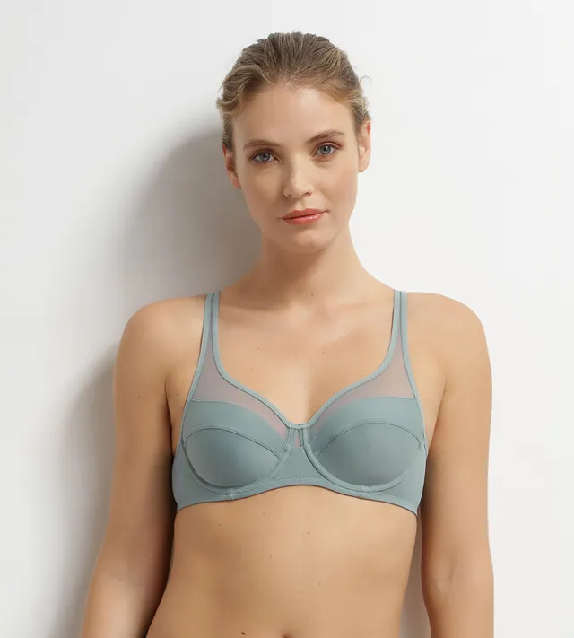 dim-generous-soutien-gorge-embo-tant-microfibre-tulle-sauge image 1