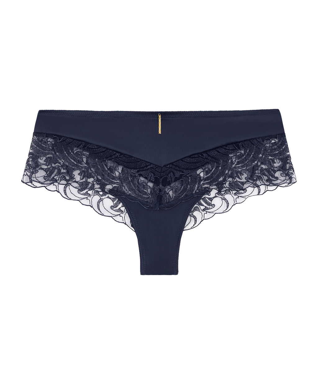 aubade-satin-memories-cheeky-brief-deep-sea image 1