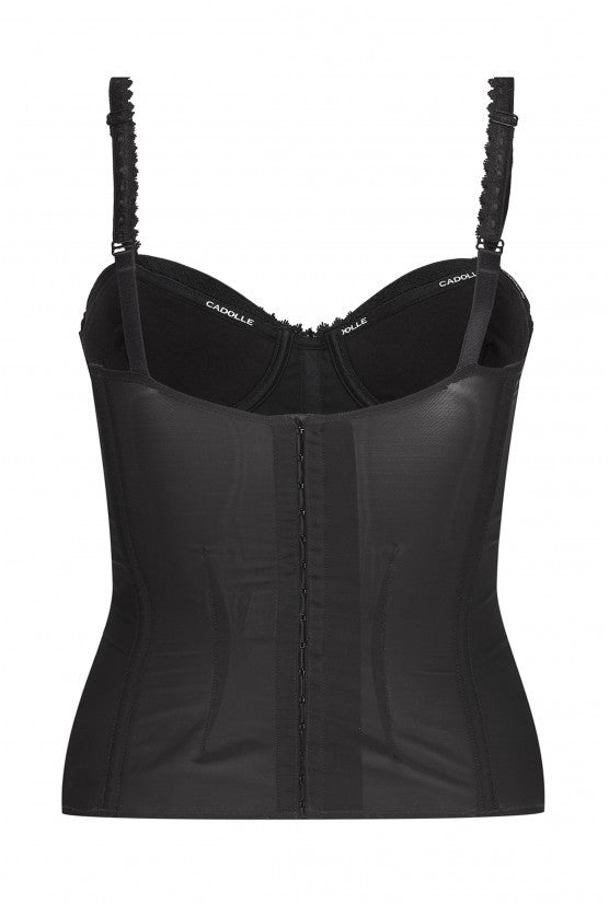 cadolle-vivaldi-corset-satin-noir image 2
