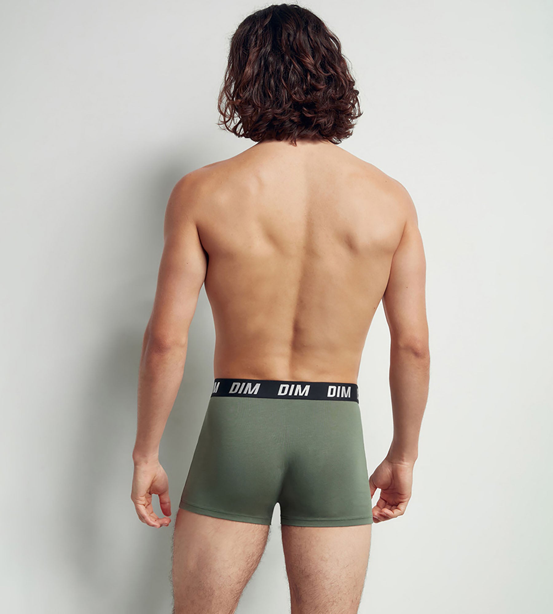 dim-lot-de-2-boxers-homme-regul-activ-vert-olive-taupe image 2