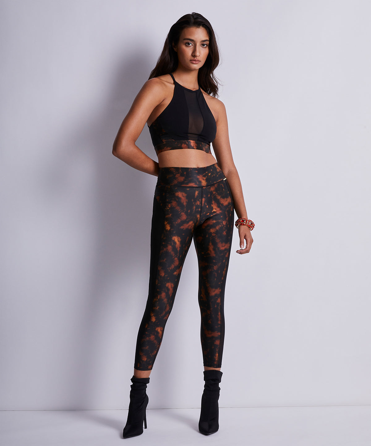 aubade-hot-motion-legging-taille-haute-amber-jungle image 2