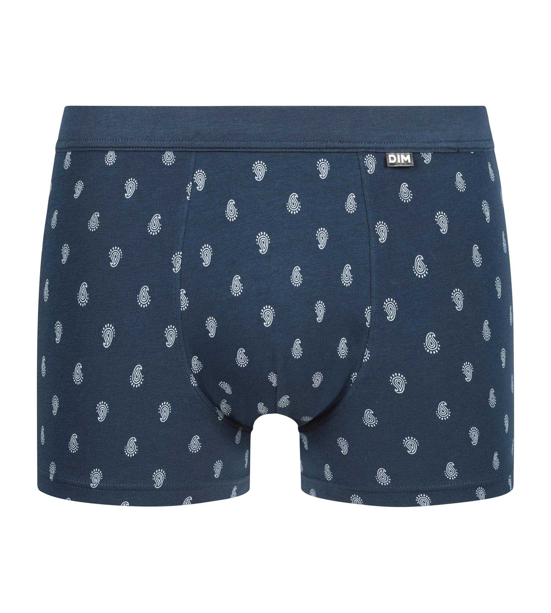 dim-classic-coton-boxer-homme-noir-motifs-gouttes image 3