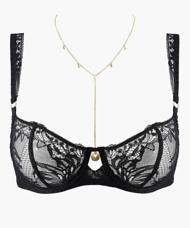 aubade-gold-pleasure-soutien-gorge-corbeille-avec-armatures-black-light image 1