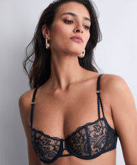 aubade-satin-memories-demi-corbeille-bleu-deep-sea image 6