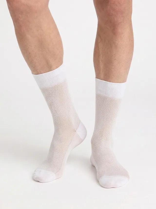 dim-la-mode-chaussettes-homme-coton-gris-souris image 1