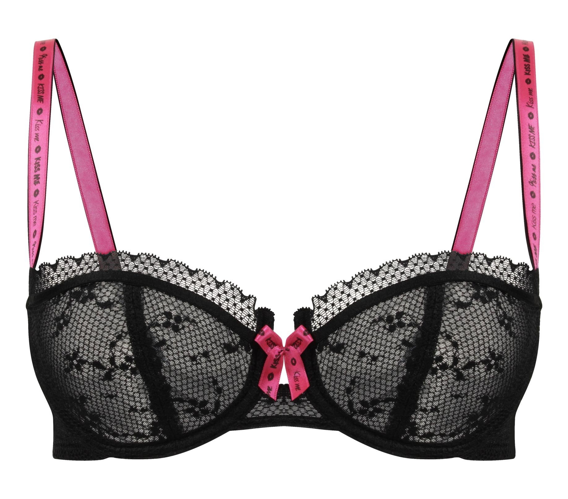 darjeeling-kiss-me-soutien-gorge-corbeille-push-up-dentelle-femme-noir-85e image 1