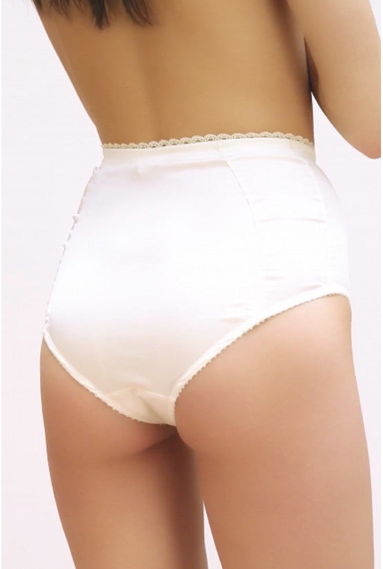 cadolle-culotte-gainante-gina-satin-ivoire-taille-haute image 4