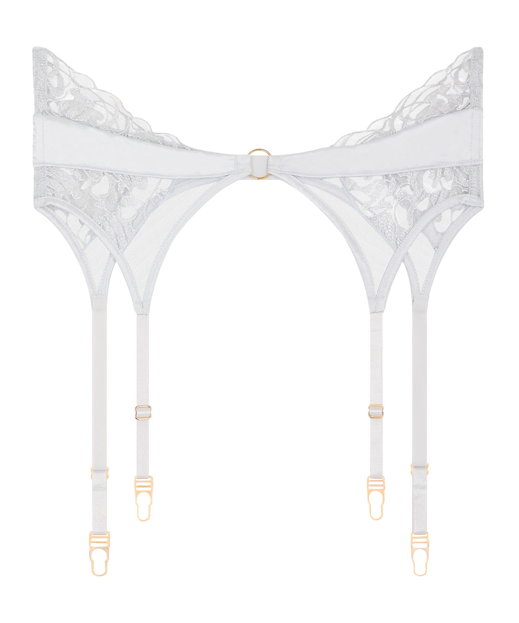 aubade-satin-memories-serre-taille-bleu-arctique image 1
