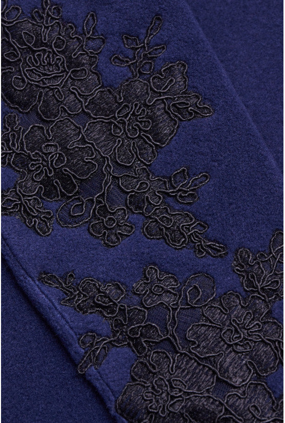 cadolle-peignoir-polaire-bleu-robe-de-chambre-homewear-bleu-nuit image 3
