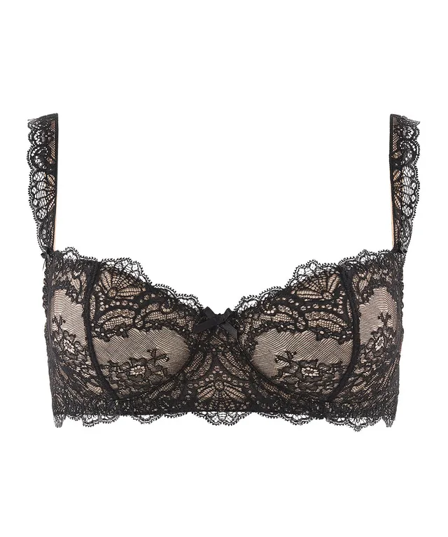 aubade-danse-des-sens-soutien-gorge-corbeille-noir-en-dentelle-et-broderie image 1