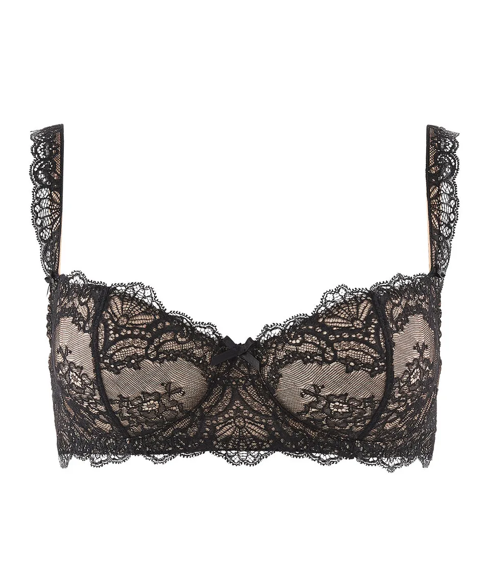 aubade-danse-des-sens-soutien-gorge-corbeille-noir-en-dentelle-et-broderie image 1
