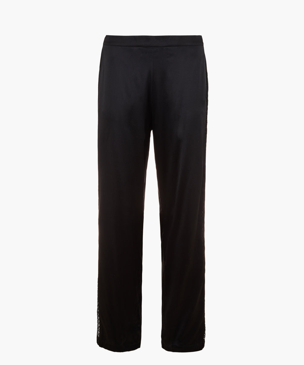 aubade-silk-desire-pantalon-fluide-noir-schwarz image 1