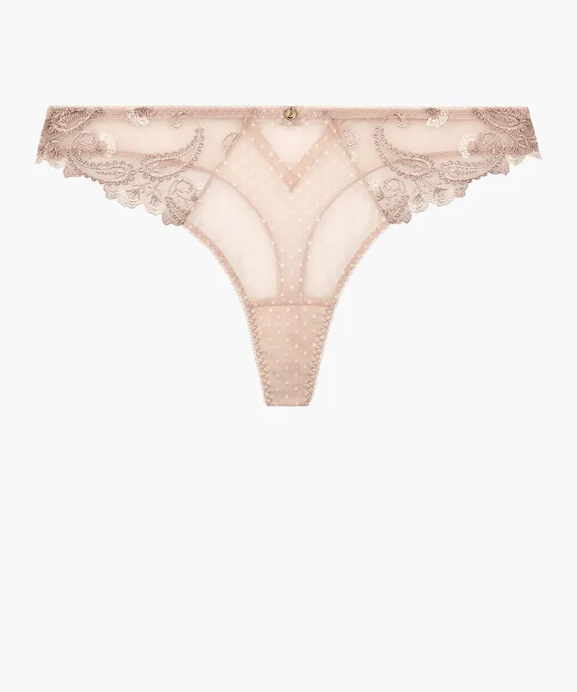 aubade-velvet-memories-tanga-dawn-tanga-en-broderie-fran-aise-et-tulle-plumetis- image 1