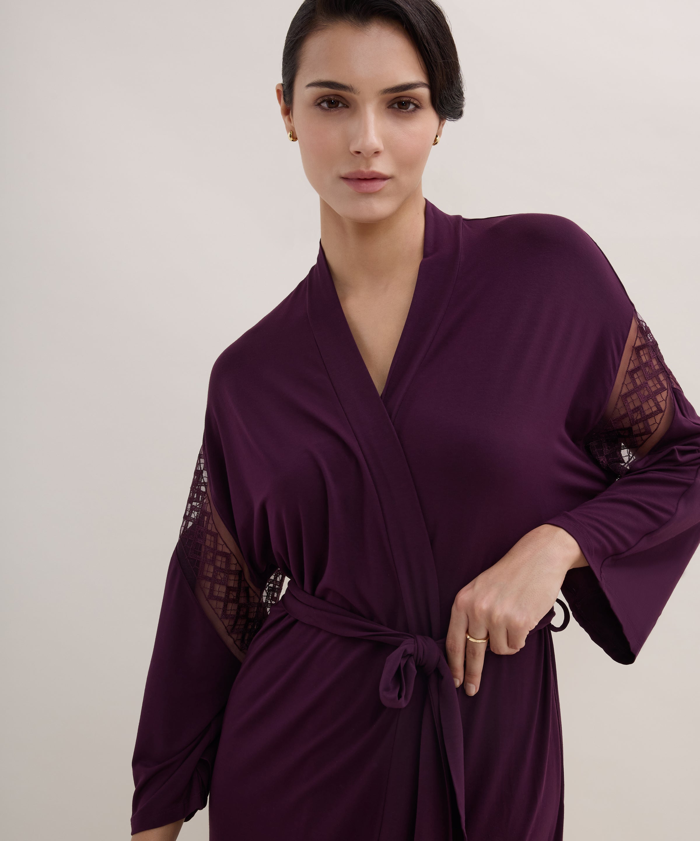 aubade-sweet-obsession-kimono-deep-berry image 2