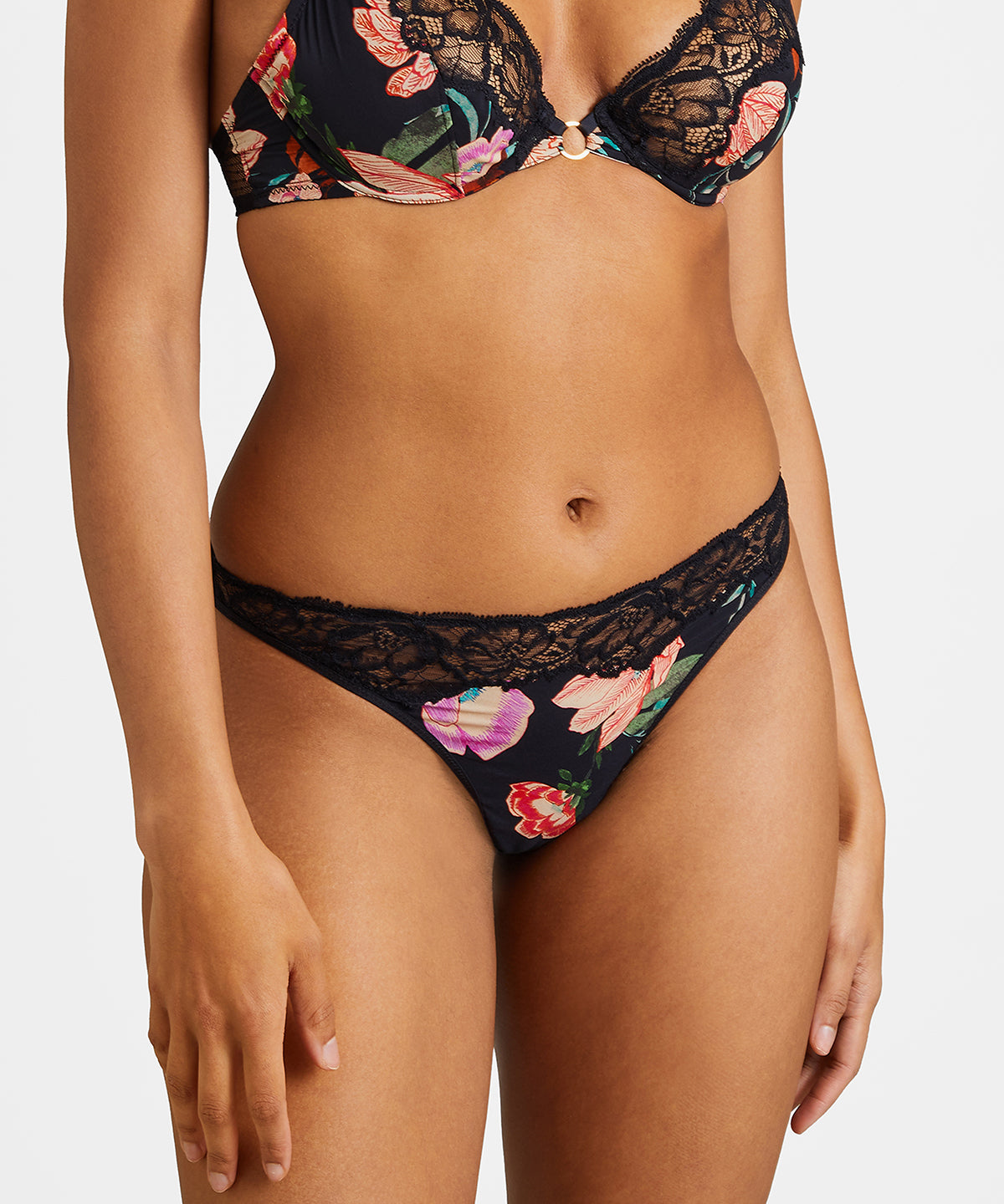 aubade-sweet-folk-tanga-en-dentelle-et-lycra-imprim-po-tique image 3