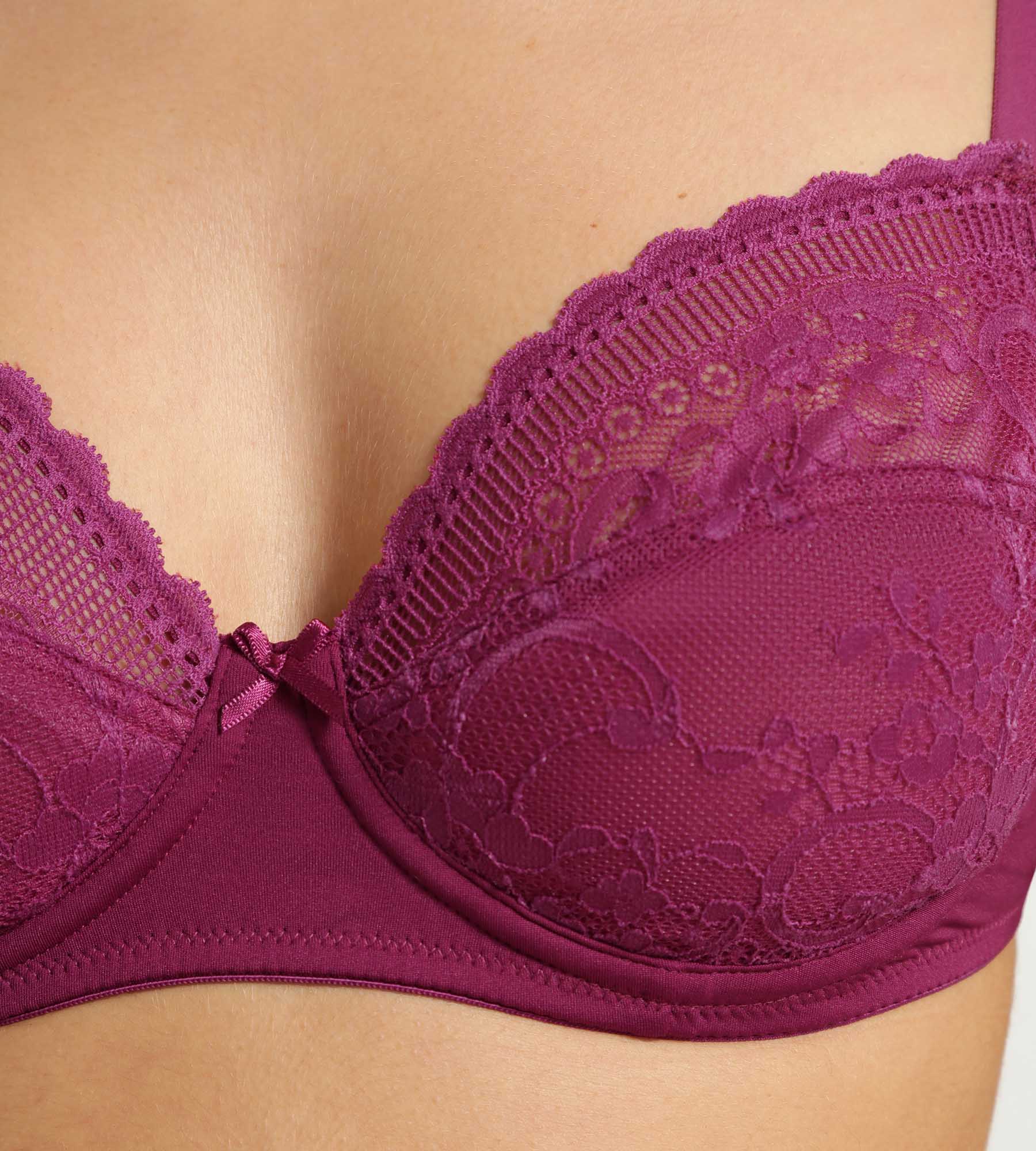 dim-f-minine-soutien-gorge-embo-tant-dentelle-et-r-sille-fruits-rouges image 6