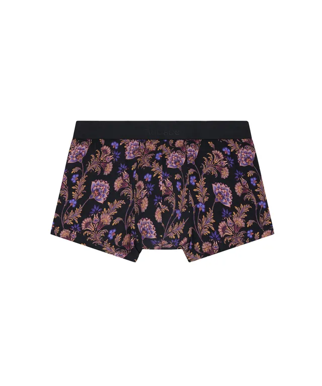 aubade-homme-babylone-boxer-homme-en-coton-modal-motif-art-d-co-or-bleu-lilas image 1