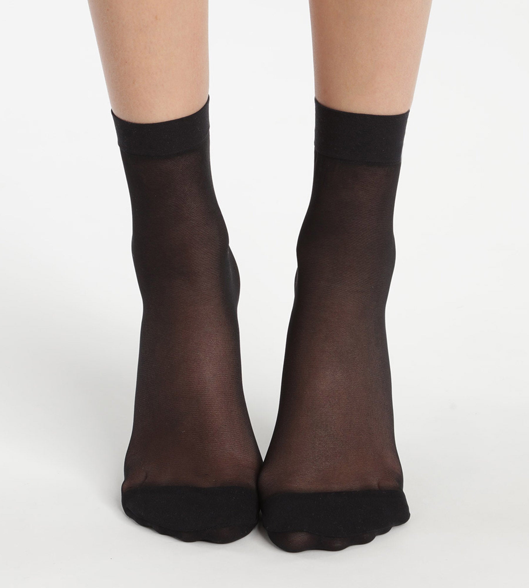 dim-ultra-resist-lot-de-2-paires-de-socquettes-voile-femme-noir-20d image 3