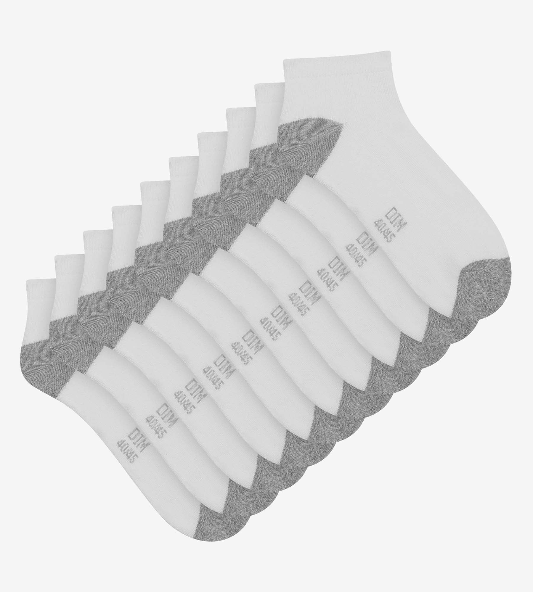 dim-ecodim-sport-lot-de-5-paires-socquettes-homme-coton-blanc image 2