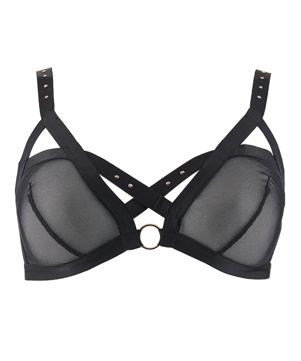aubade-rencontre-anonyme-soutien-gorge-triangle-noir image 1