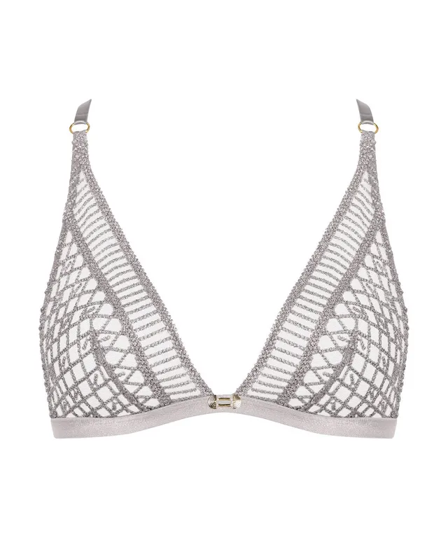 aubade-stardust-dream-bralette-triangle-cosmos-silver image 1