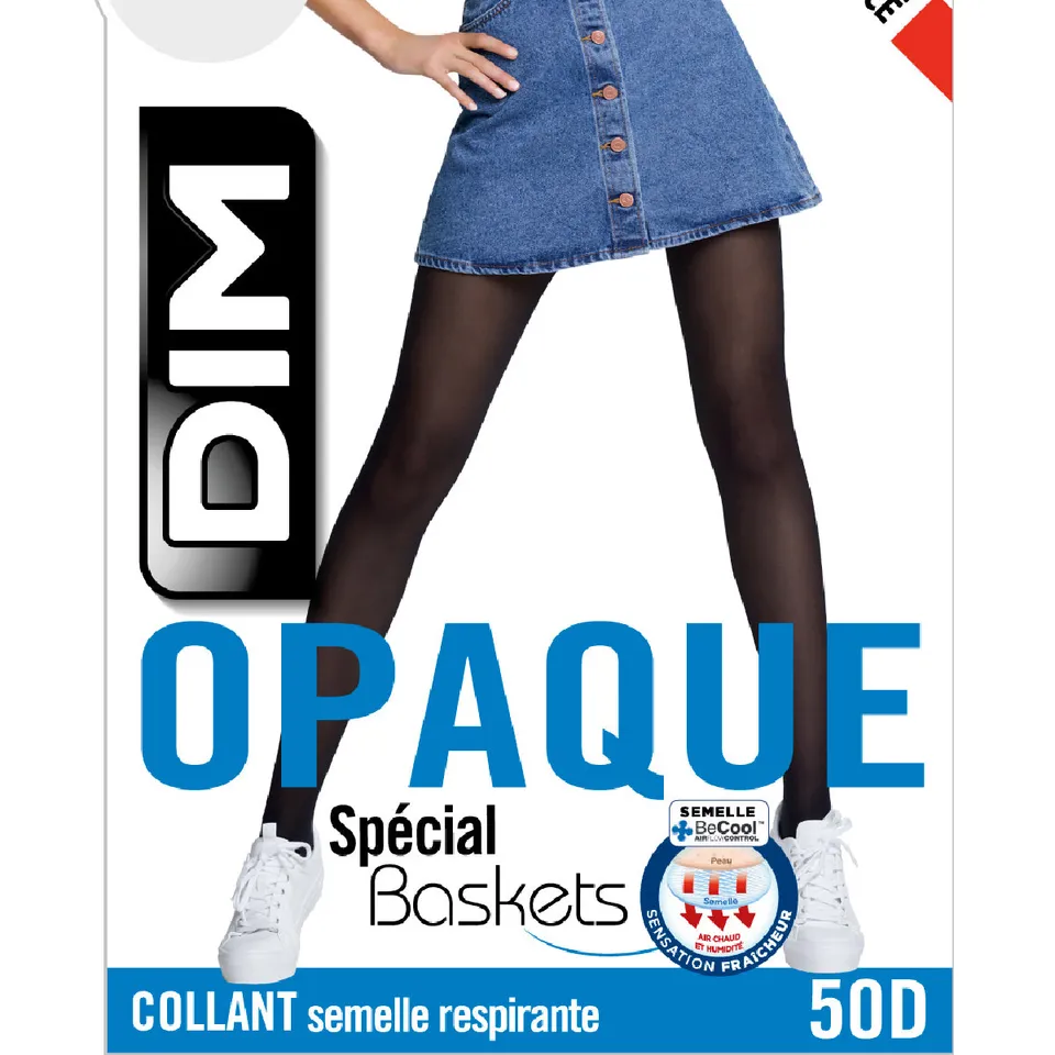 dim-collant-madame-so-sneakers-50d-noir-opaque-velout image 1