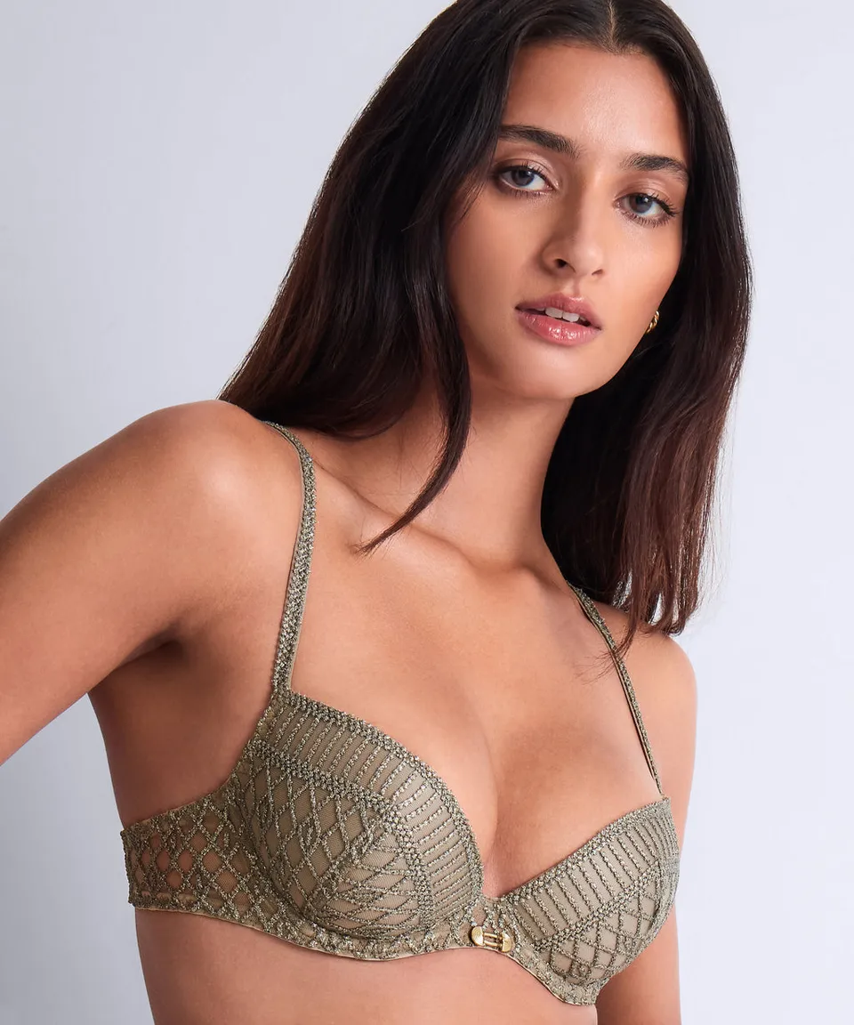 aubade-stardust-dream-soutien-gorge-push-up-moul-vert-nil image 1