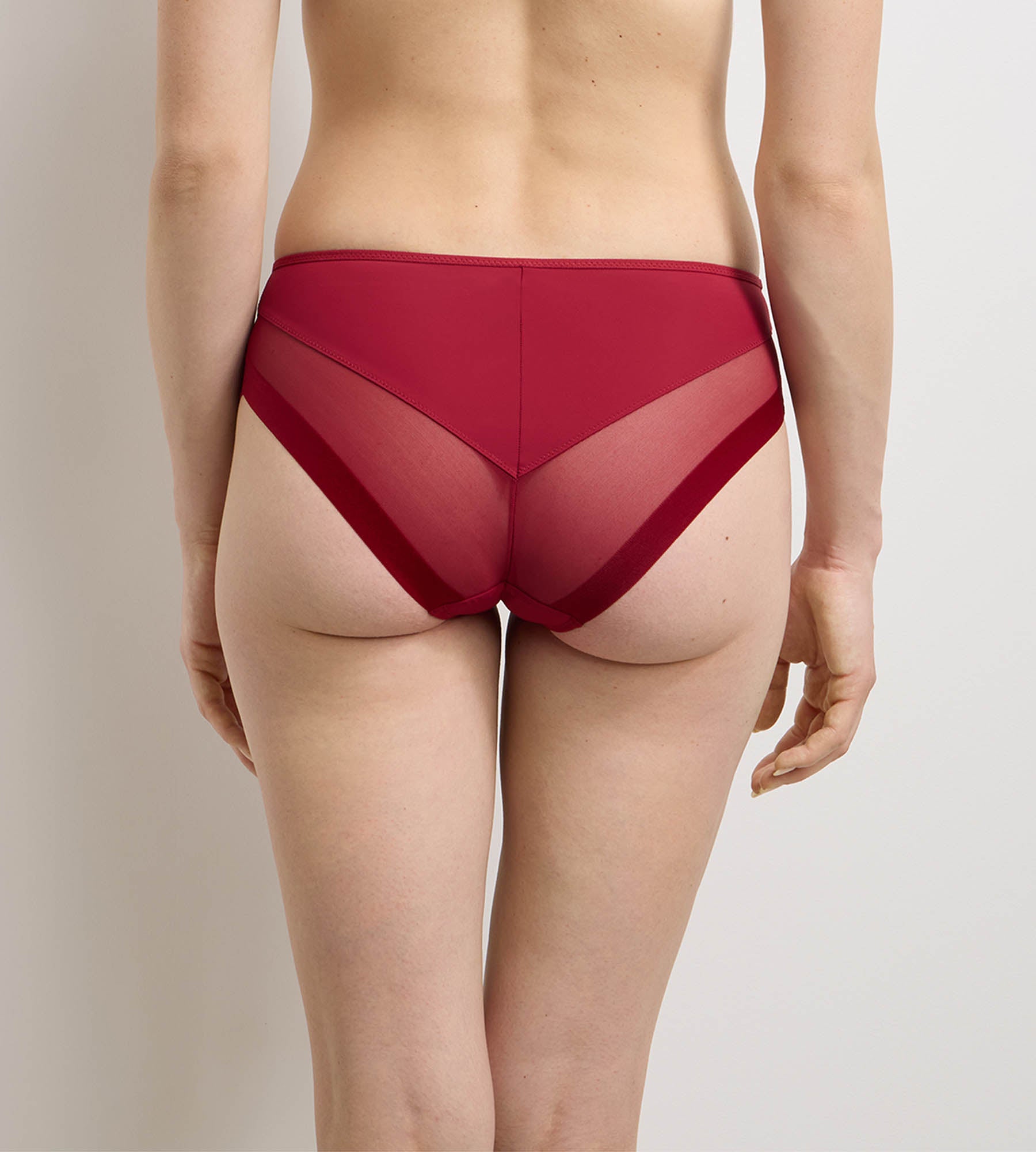 dim-generous-classic-culotte-femme-polyamide-bois-rouge image 2