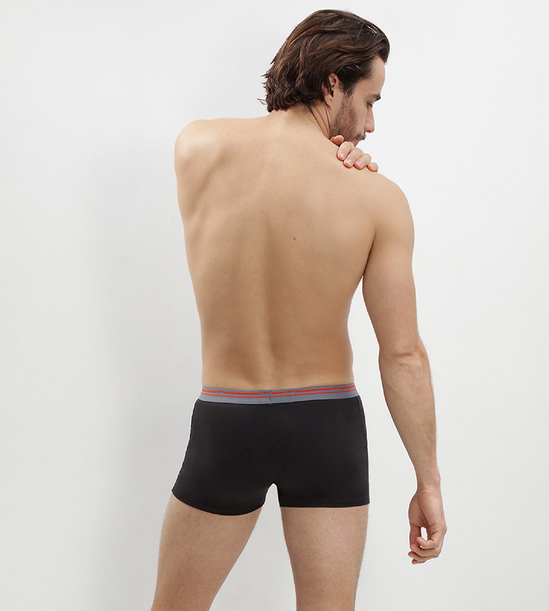 dim-daily-colors-noir-lot-de-3-boxers-coton-stretch-homme image 2