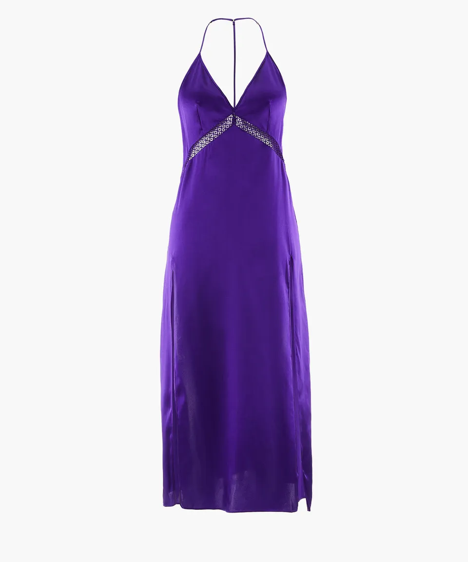 aubade-silk-desire-nuisette-longue-ultraviolet image 1