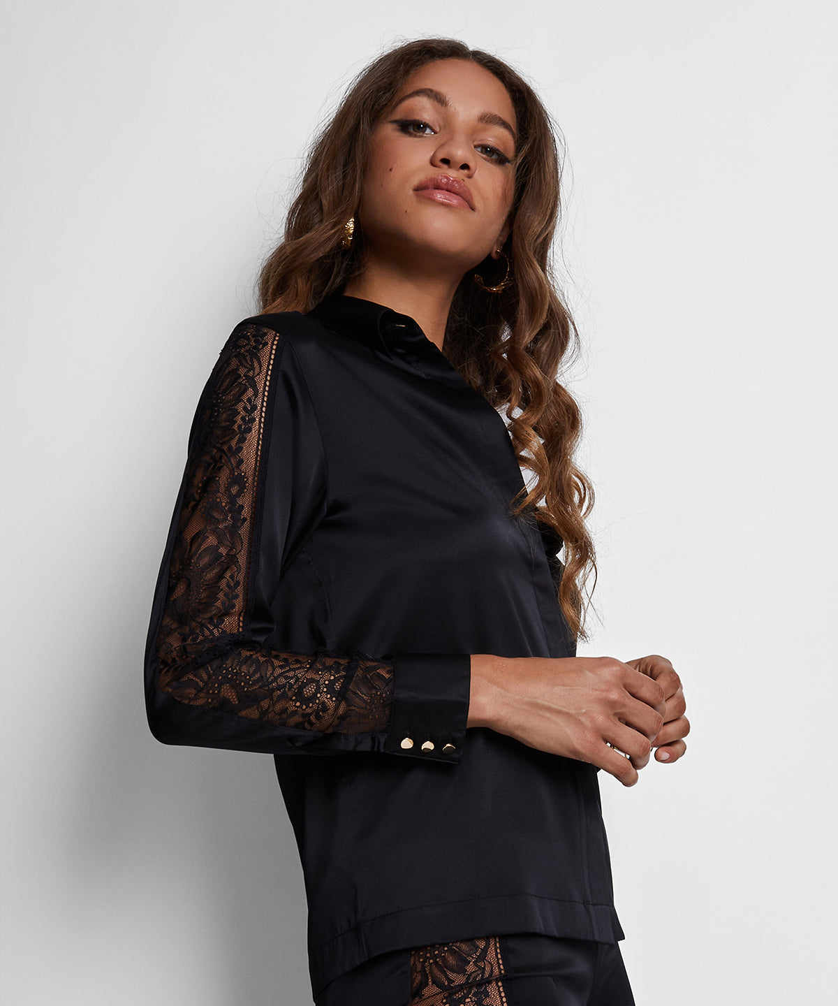 aubade-midnight-whisper-chemisier-noir image 3